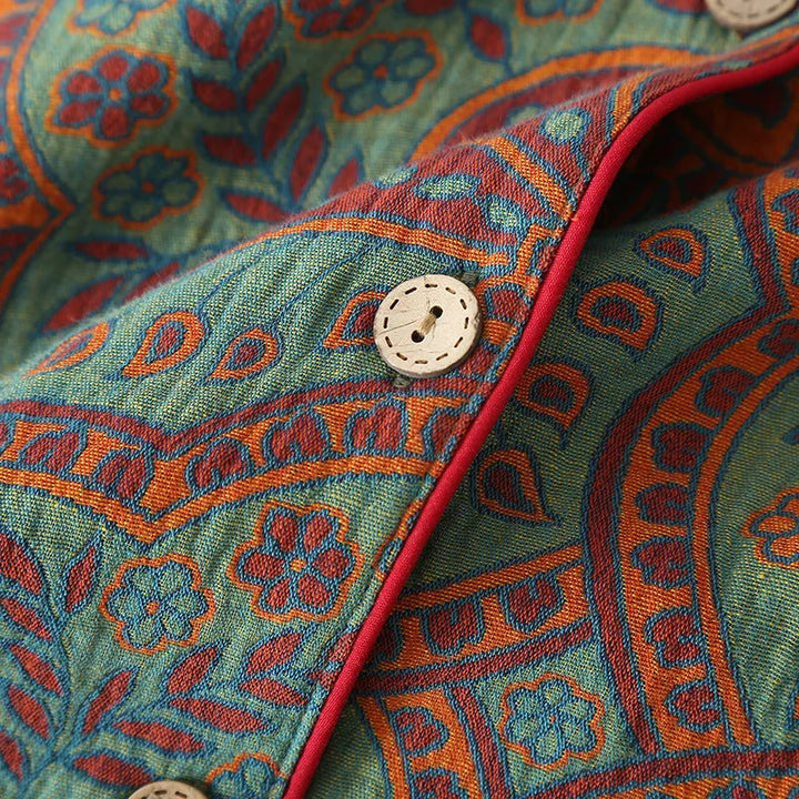 Isla | Sophisticated Paisley Long Sleeve Ladies Pyjamas