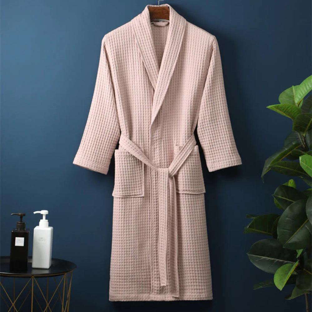 Isla | Stylish Waffle Knit V-Neck Ladies Dressing Gown