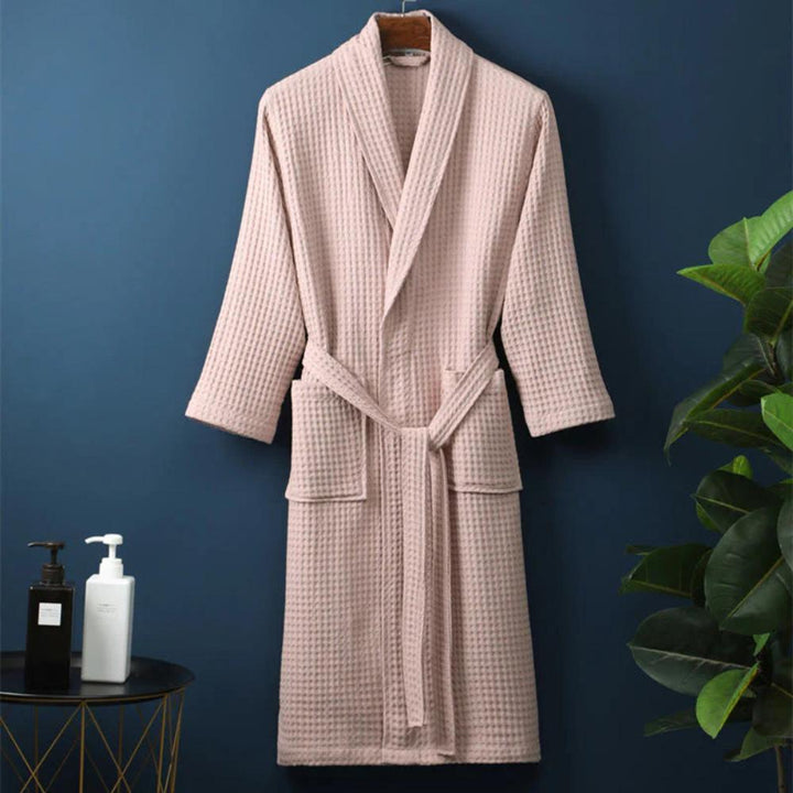 Isla | Stylish Waffle Knit V-Neck Ladies Dressing Gown