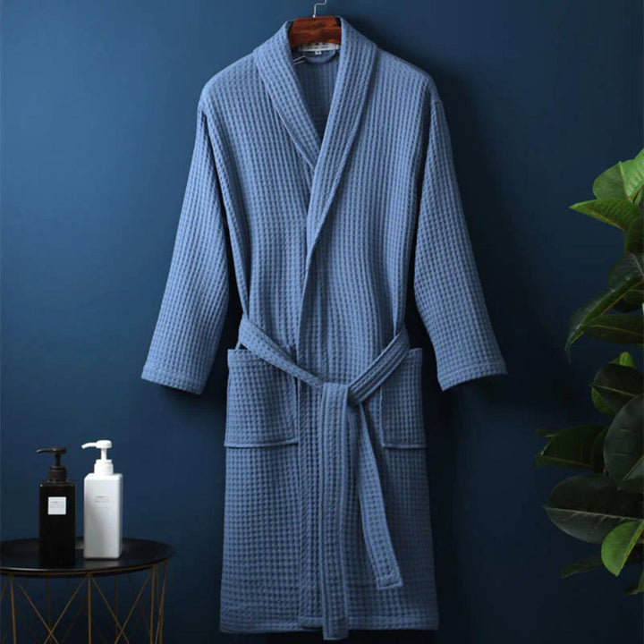 Isla | Stylish Waffle Knit V-Neck Ladies Dressing Gown