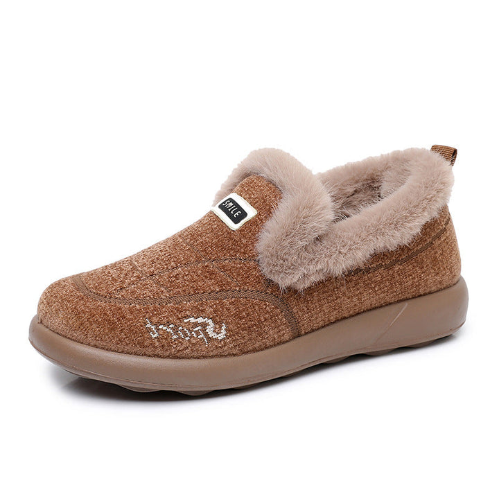 Ivy | Timeless Fleece Lined Fur Trim Slippers