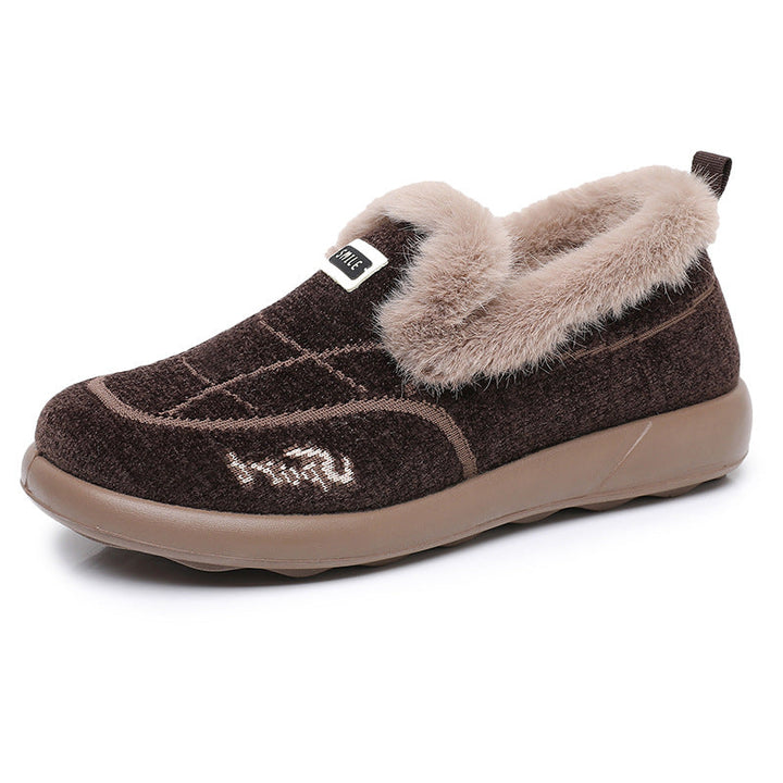 Ivy | Timeless Fleece Lined Fur Trim Slippers