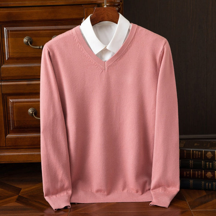 James | Effortless V-Neck Knit Mens Jumper