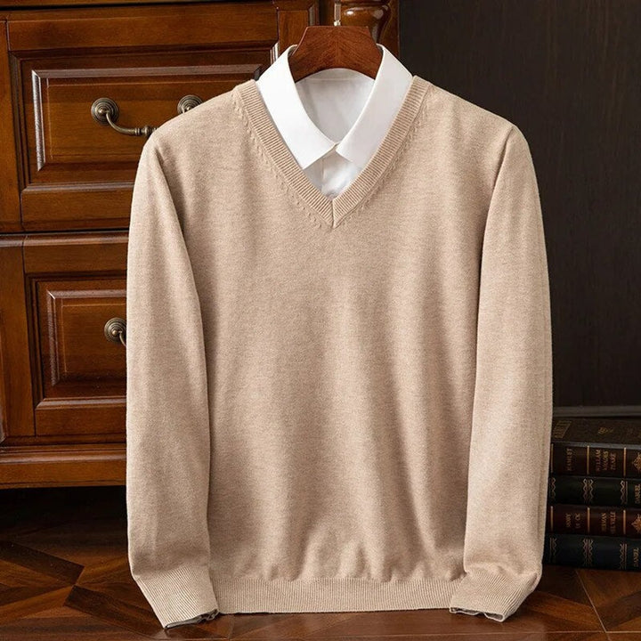 James | Effortless V-Neck Knit Mens Jumper