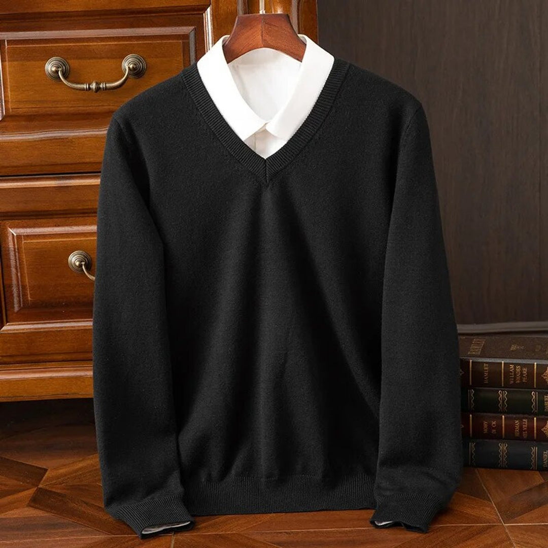 James | Effortless V-Neck Knit Mens Jumper