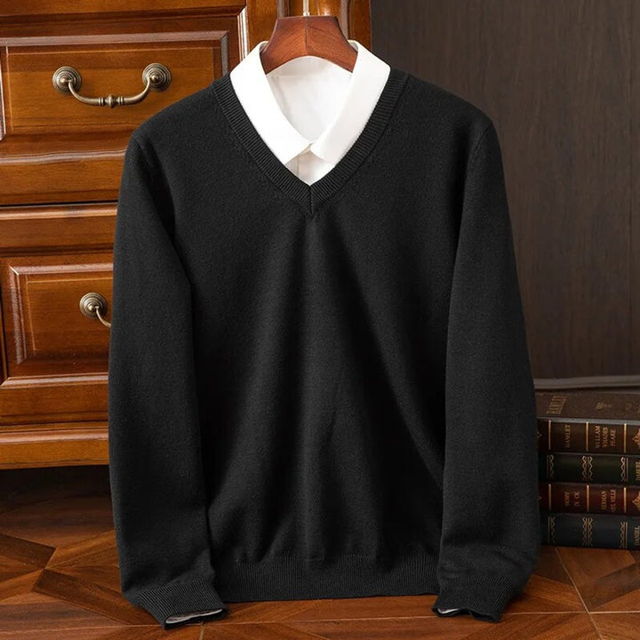 James | Effortless V-Neck Knit Mens Jumper