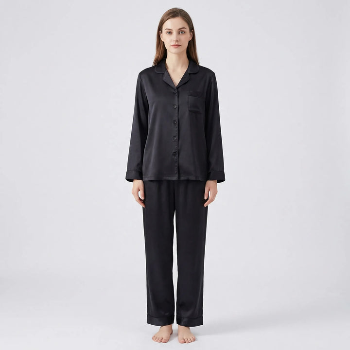 Jasmine | Sophisticated Notch Collar Ladies Pyjamas Set