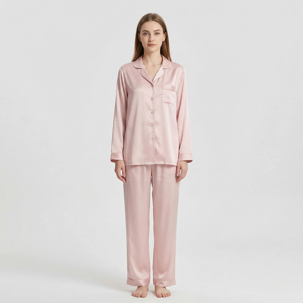 Jasmine | Sophisticated Notch Collar Ladies Pyjamas Set