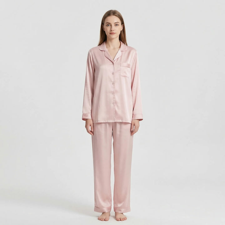 Jasmine | Sophisticated Notch Collar Ladies Pyjamas Set