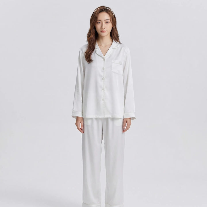 Jasmine | Sophisticated Notch Collar Ladies Pyjamas Set