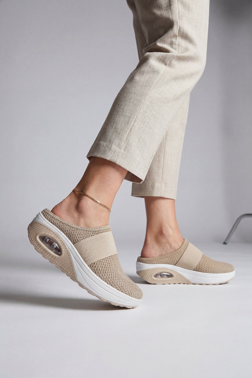 Jessica | Effortless Knit Mule Slippers with Air Cushion Sole