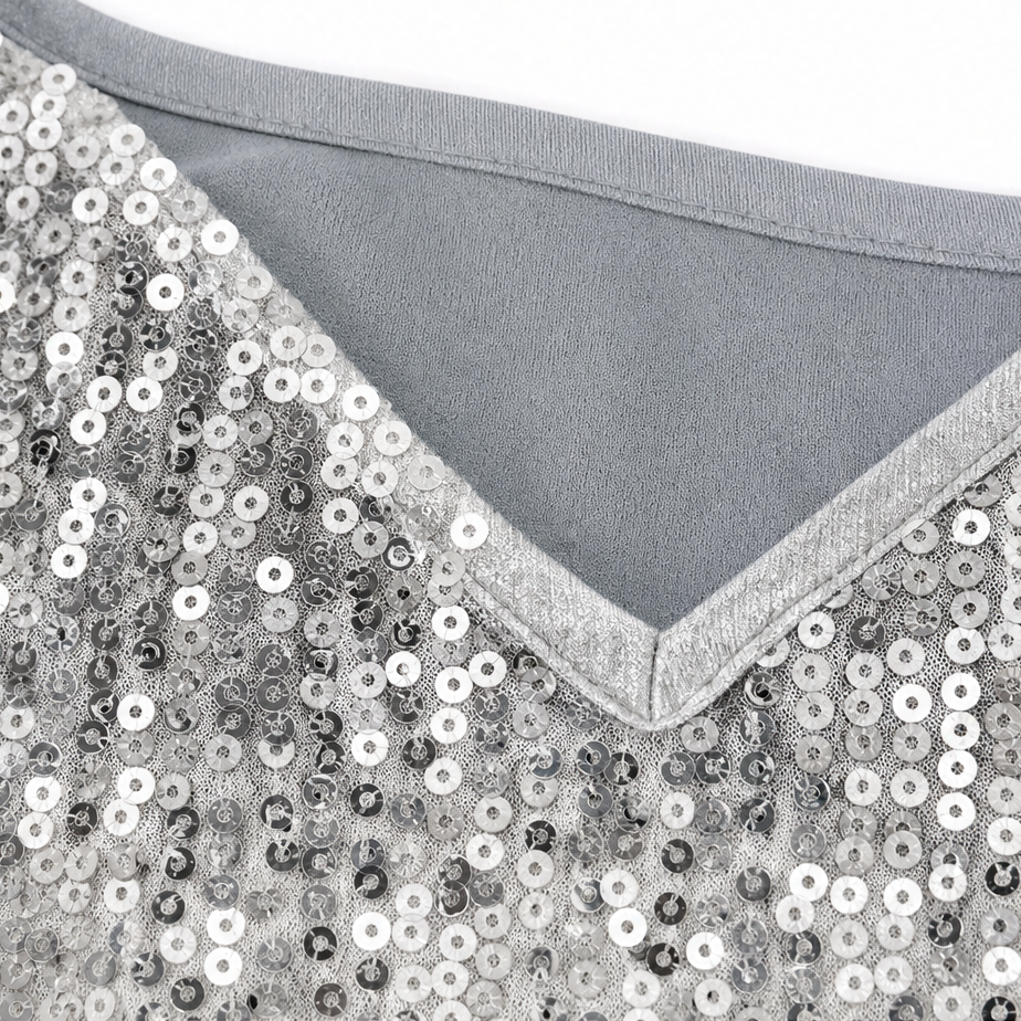 Lara | Polished Sequin V-Neck Party Top