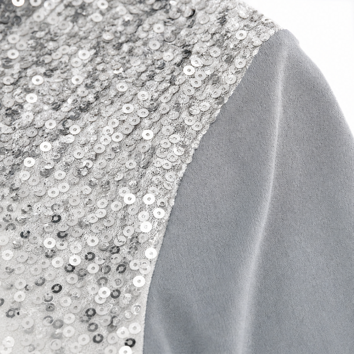 Lara | Polished Sequin V-Neck Party Top