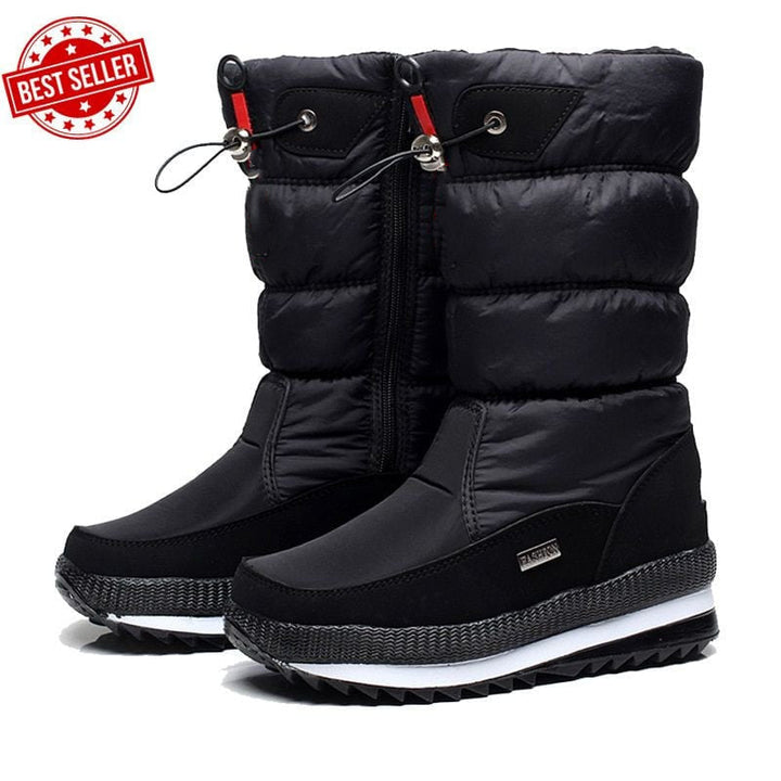 Layla | Relaxed Waterproof Quilted Knee-High Snow Boots Women