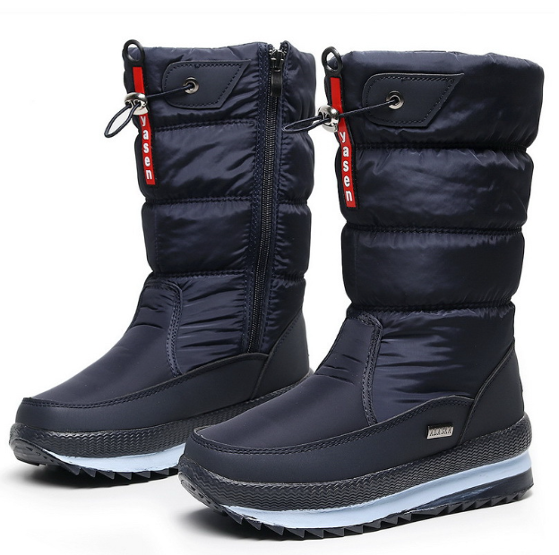 Layla | Relaxed Waterproof Quilted Knee-High Snow Boots Women