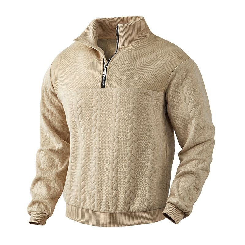 Liam | Cosy Cable Half Zip Mens Knit Jumper