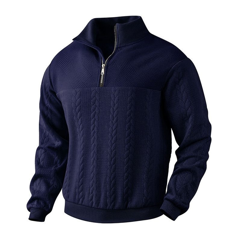 Liam | Cosy Cable Half Zip Mens Knit Jumper