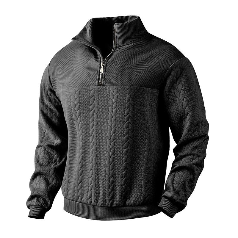 Liam | Cosy Cable Half Zip Mens Knit Jumper