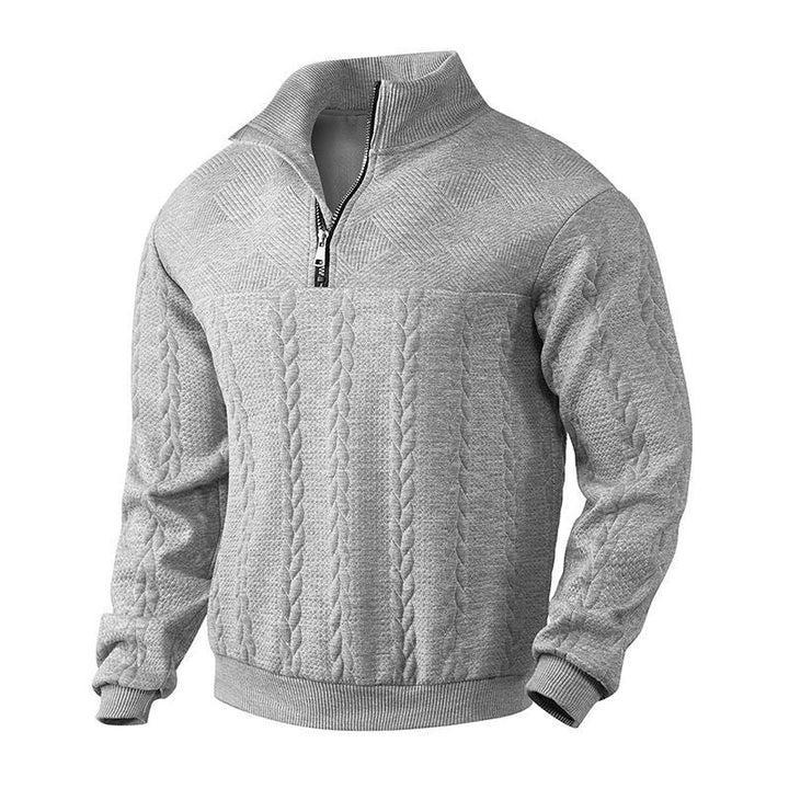Liam | Cosy Cable Half Zip Mens Knit Jumper
