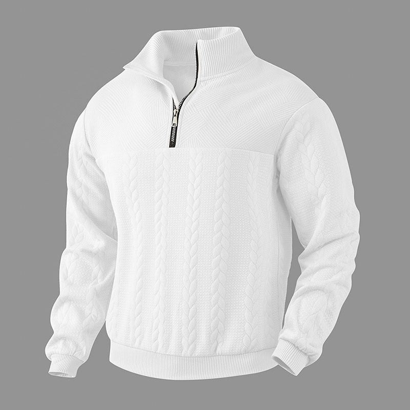 Liam | Cosy Cable Half Zip Mens Knit Jumper