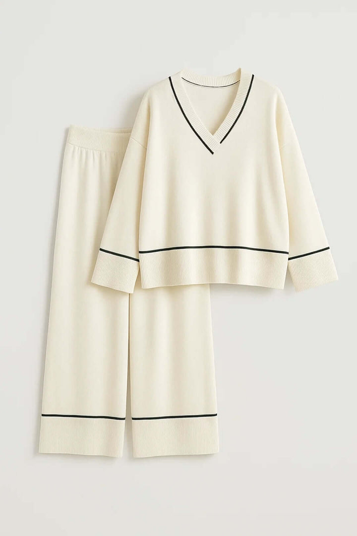 Lily | Effortless Ladies Pyjamas V-Neck Loungewear Set