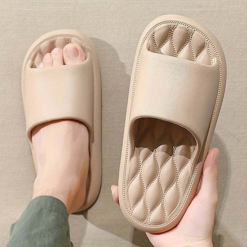 Luca | Cosy Non-Slip Cushioned Slide Slippers