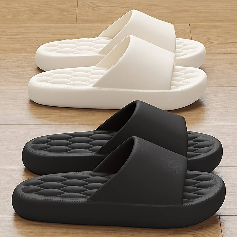 Luca | Cosy Non-Slip Cushioned Slide Slippers