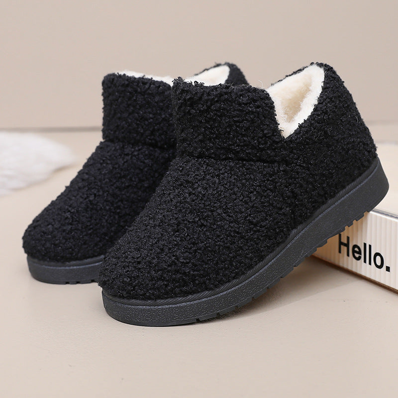 Luna | Refined Fleece-Lined Ankle Slipper Boots