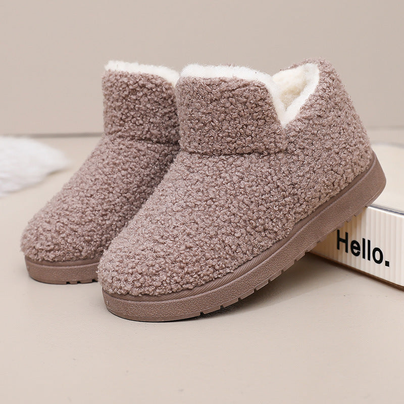 Luna | Refined Fleece-Lined Ankle Slipper Boots