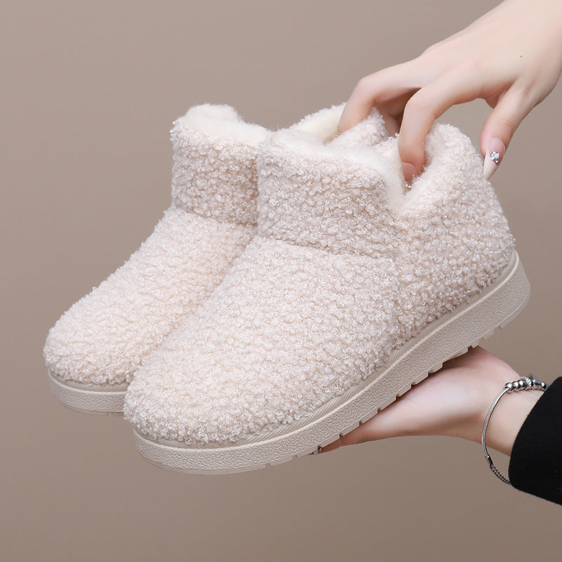 Luna | Refined Fleece-Lined Ankle Slipper Boots
