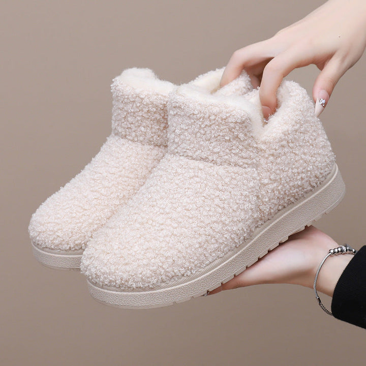 Luna | Refined Fleece-Lined Ankle Slipper Boots