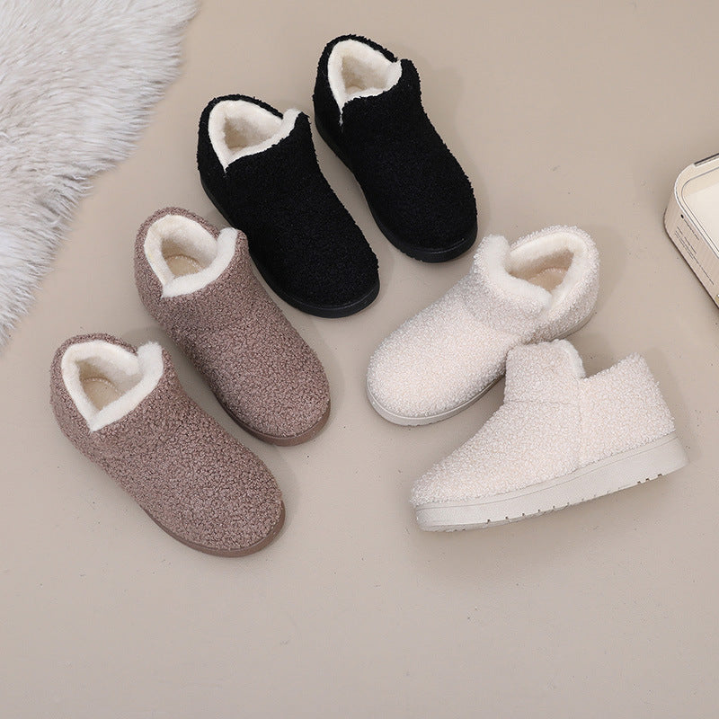 Luna | Refined Fleece-Lined Ankle Slipper Boots