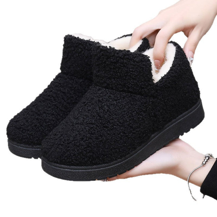 Luna | Refined Fleece-Lined Ankle Slipper Boots