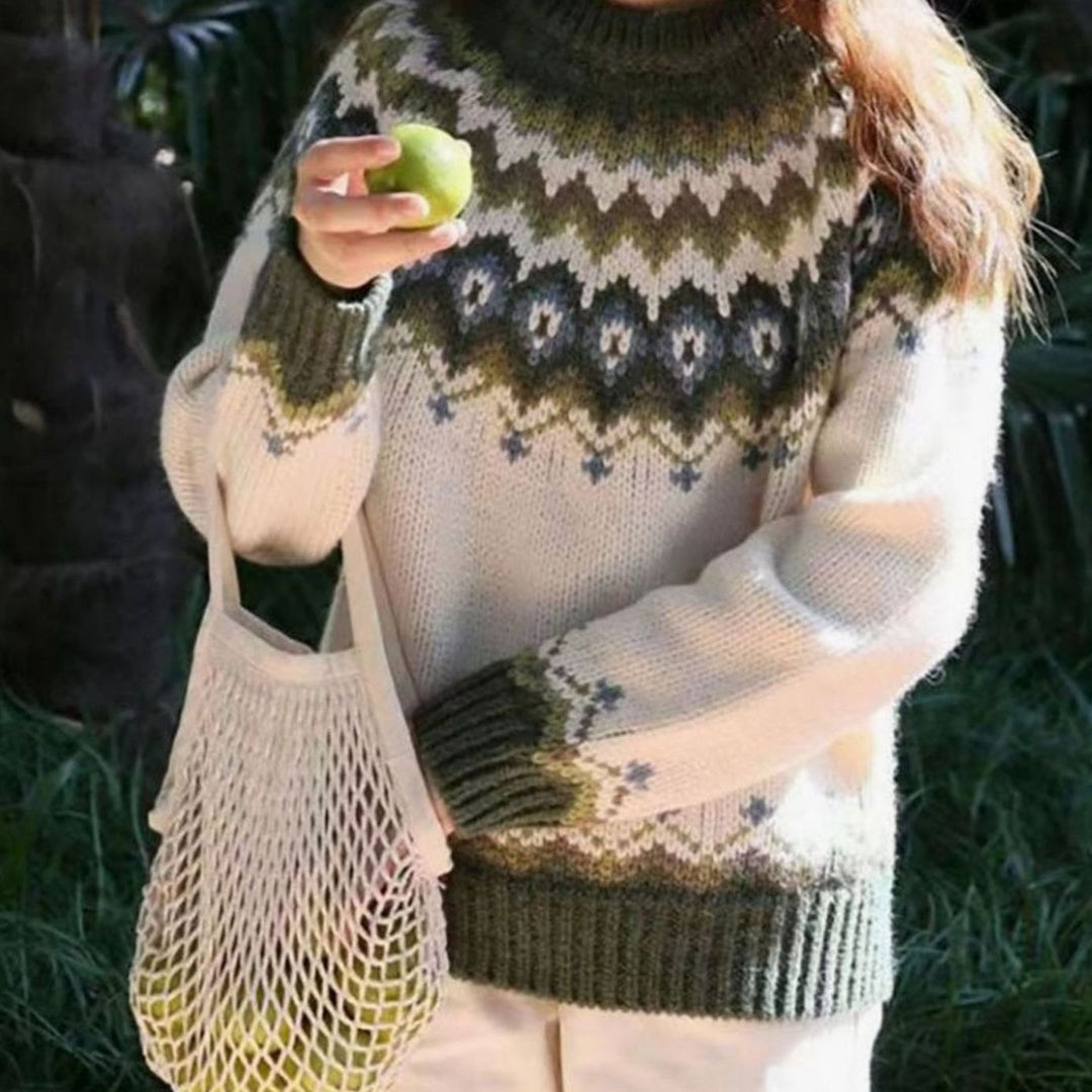 Lyla | Refined Nordic Fair Isle Christmas Jumper for Women