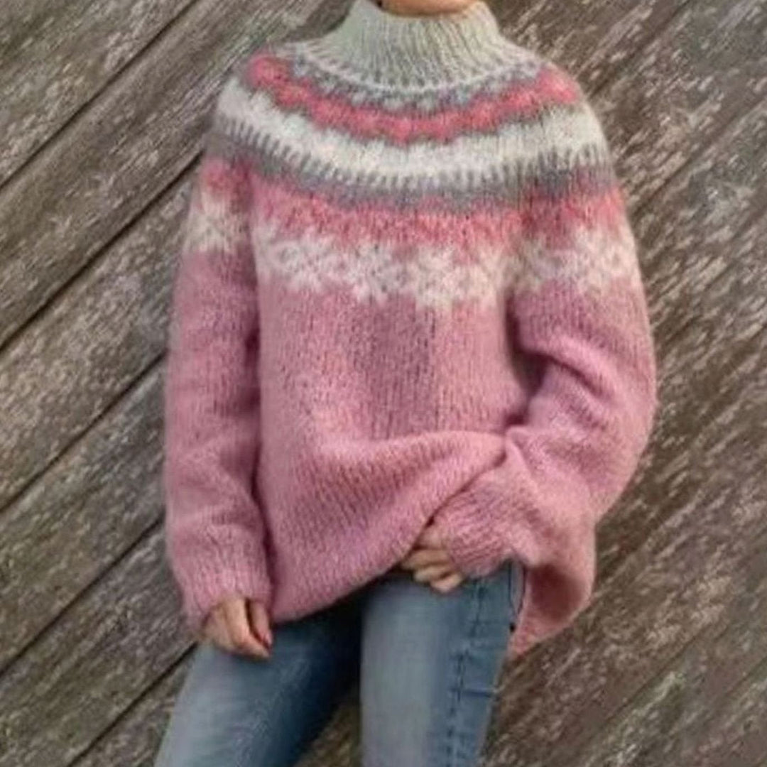 Lyla | Refined Nordic Fair Isle Christmas Jumper for Women