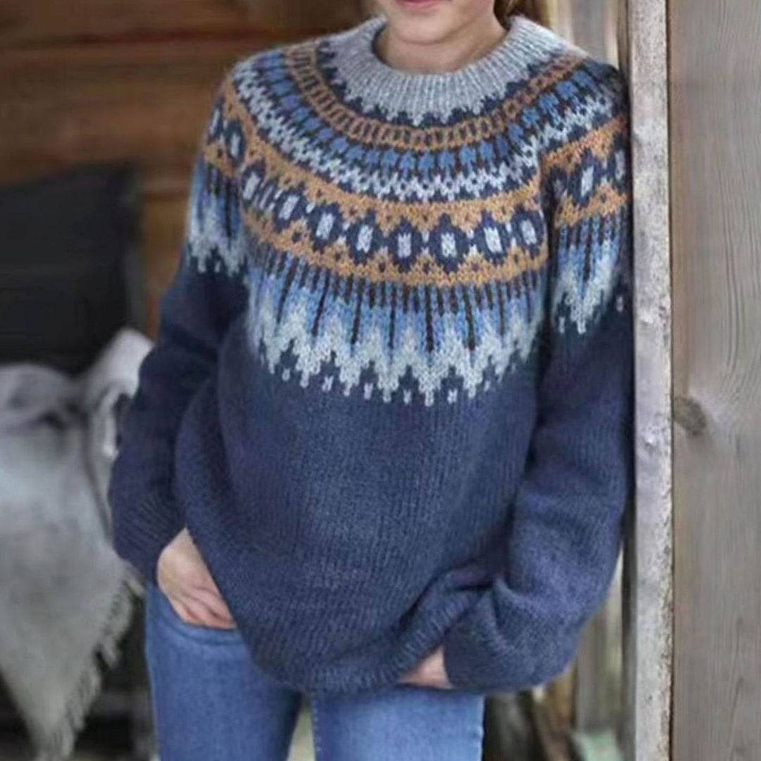 Lyla | Refined Nordic Fair Isle Christmas Jumper for Women