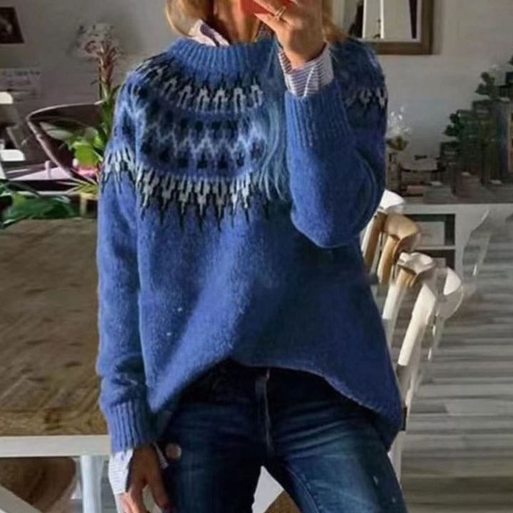 Lyla | Refined Nordic Fair Isle Christmas Jumper for Women