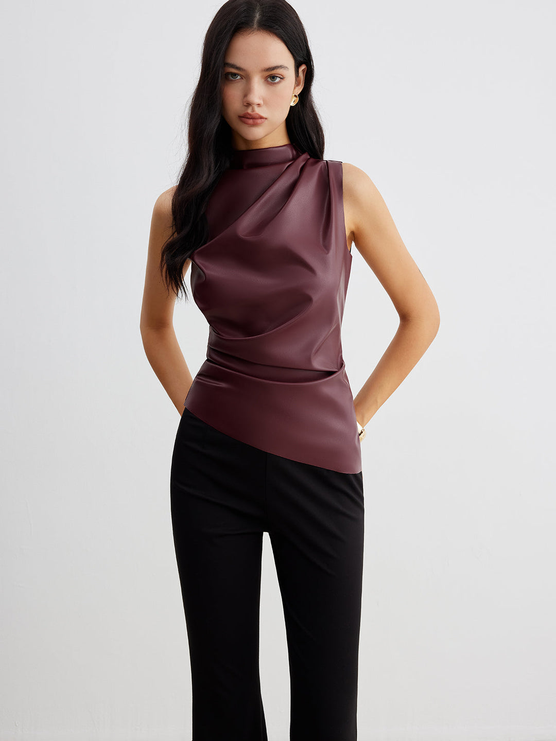 Lyla | Timeless High Neck Sleeveless Party Top