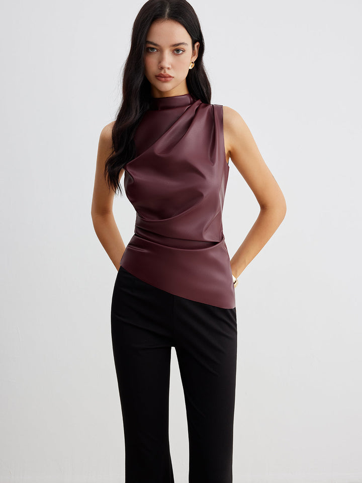 Lyla | Timeless High Neck Sleeveless Party Top