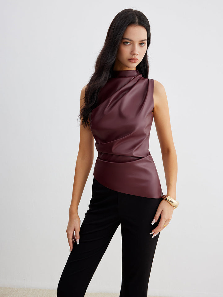 Lyla | Timeless High Neck Sleeveless Party Top