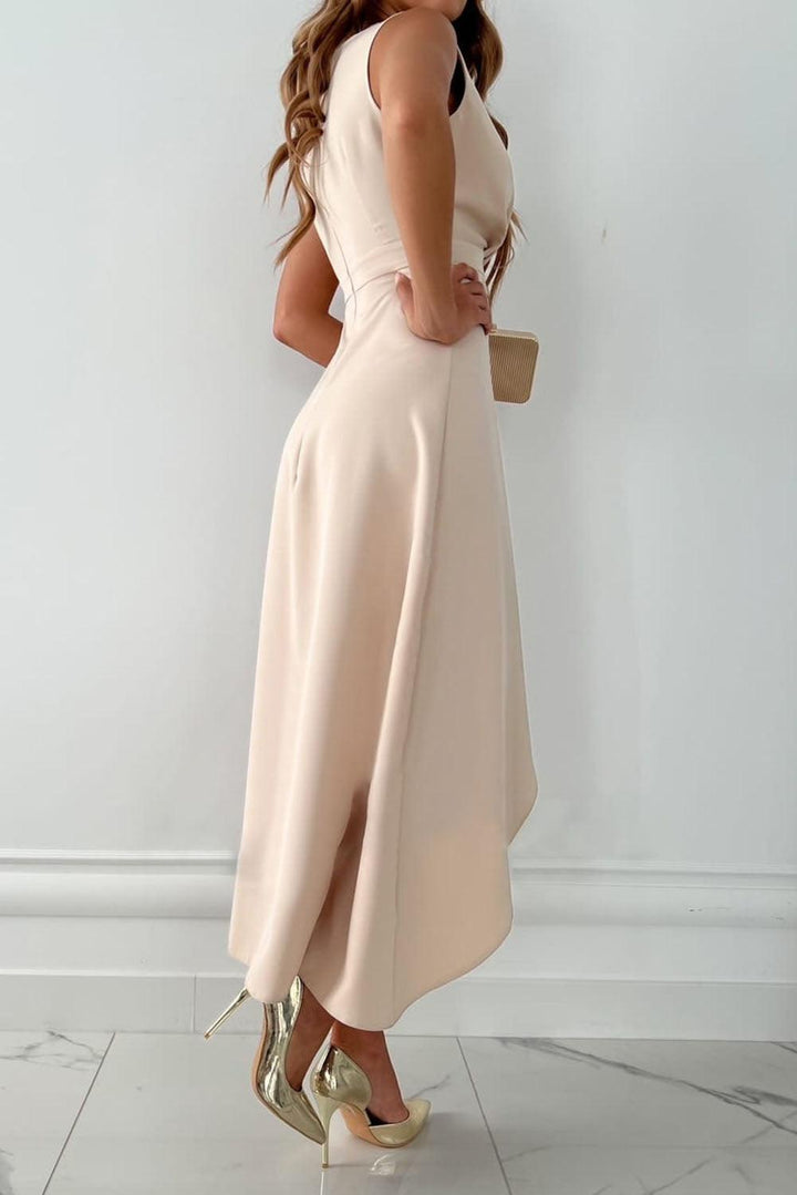 Maeve | Effortless Wrap Front Christmas Party Midi Dress