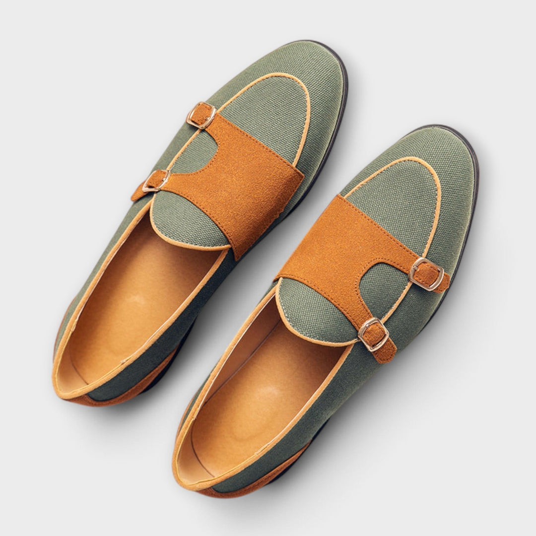 Maeve | Graceful Double Buckle Round Toe Loafer Slippers
