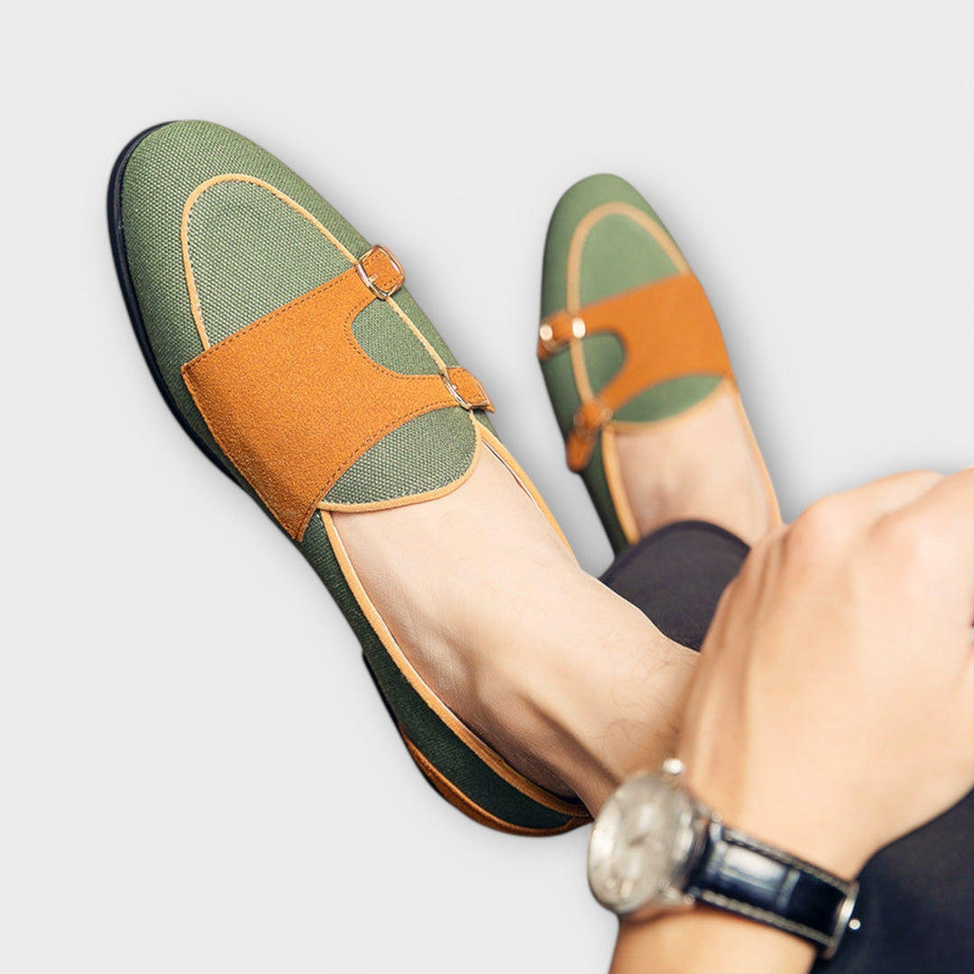 Maeve | Graceful Double Buckle Round Toe Loafer Slippers