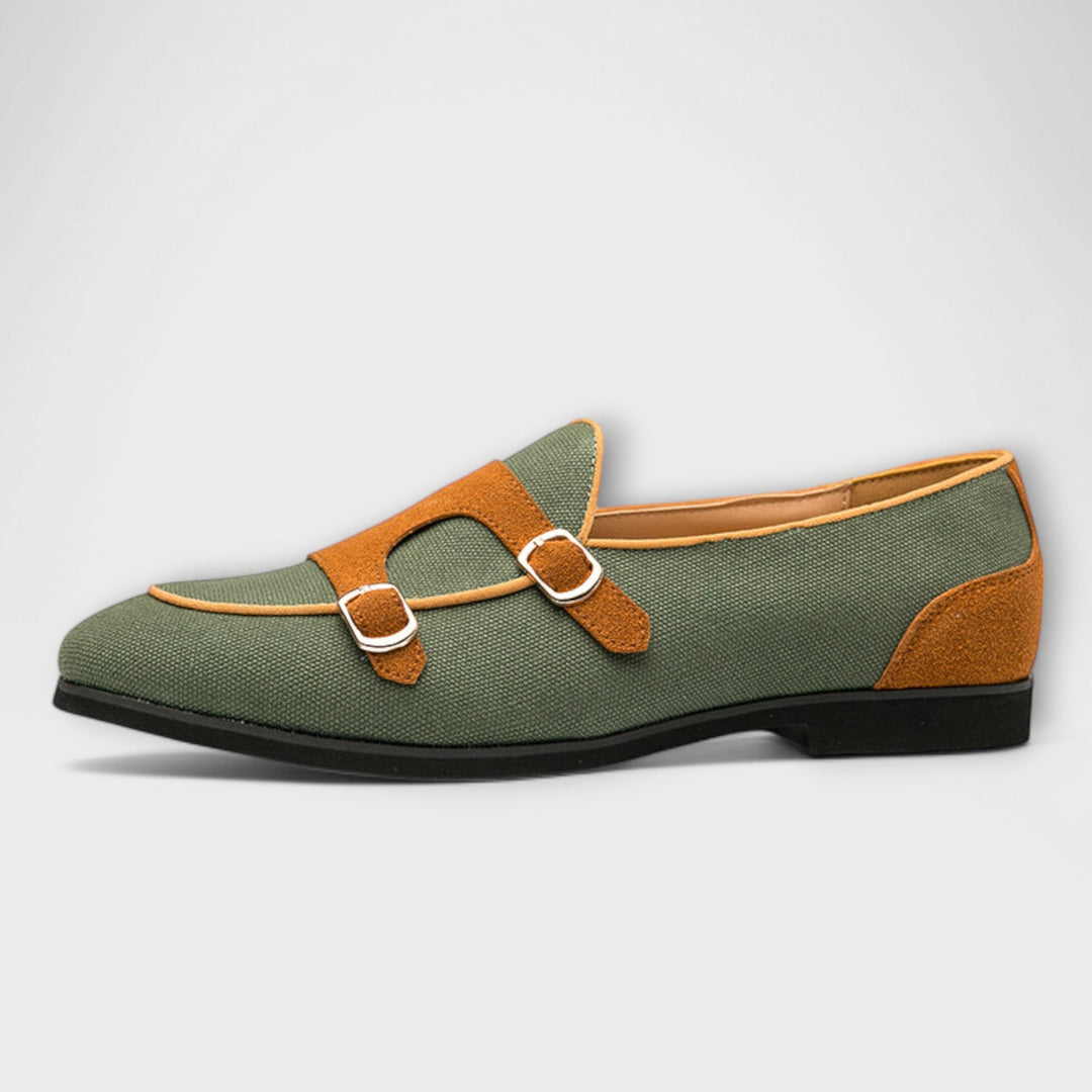 Maeve | Graceful Double Buckle Round Toe Loafer Slippers