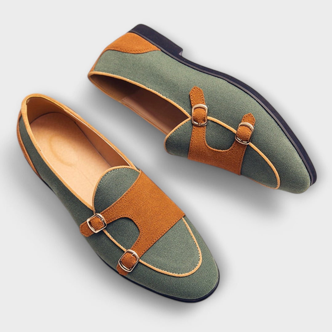 Maeve | Graceful Double Buckle Round Toe Loafer Slippers