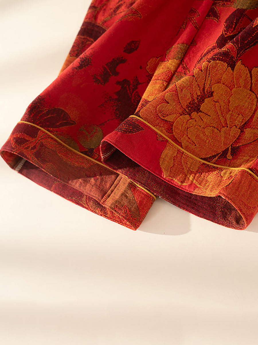 Maisie | Cosy Floral Print Ladies Pyjamas Set