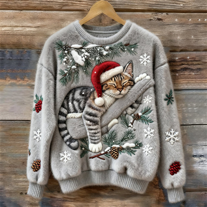 Matilda | Stylish Festive Cat Christmas Jumper for Women