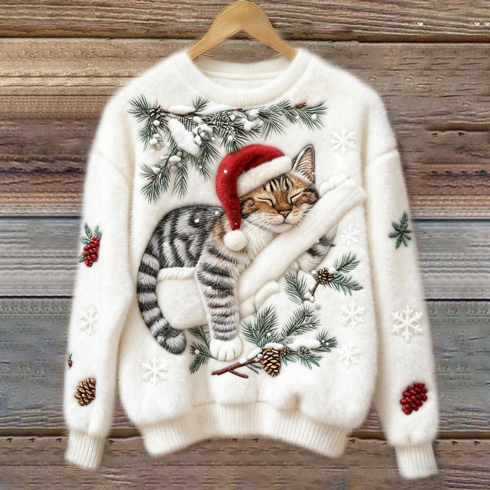 Matilda | Stylish Festive Cat Christmas Jumper for Women