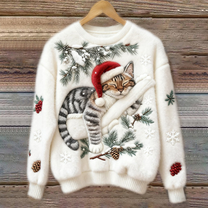 Matilda | Stylish Festive Cat Christmas Jumper for Women