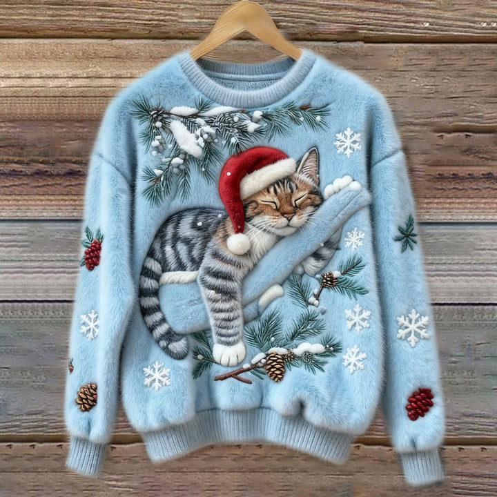 Matilda | Stylish Festive Cat Christmas Jumper for Women